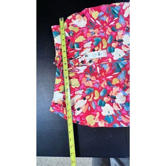 BCBGENERATION WOMENS HIGH WAISTED SLIM LEGS FLORAL PANTS NEW  P1-94 - Picture 9 of 11